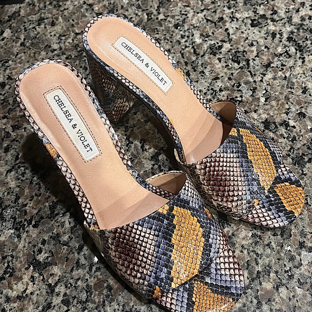 Chelsea and Violet heels, size 7.5